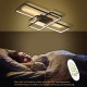 LED Deckenleuchte Dimmbar 72W Modern Wohnzimmerlampe mit Fernbedienung Schwarz Dimming Deckenlampe Lichtfarbe Helligkeit Farbwechsel Geometrisch Deckenbeleuchtung für Wohnzimmer Schlafzimmer - BOMLZKQQ
