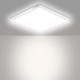 LED Deckenleuchte Flach,CHARYJOD 24W 200W Äquivalent 4500K 2750lm Deckenlampe Led Panel für Badezimmer Küche, Schlafzimmer  Wohnzimmer  Flur Balkon  IP44 Weiß Modern Neutralweiß Ultraslim 30cm - BALVXMA6