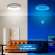 LED Deckenleuchte RGB Dimmbar 24W Matane Deckenlampe mit Fernbedienung Lampen Farbwechsel 3000K-6500K für Wohnzimmer Schlafzimmer Kinderzimmer Küche Badezimmer Rund 28cm - BCYXKJ8K