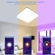 Oeegoo Alexa Smart LED Deckenleuchte 15W 1500LM Wifi LED Deckenlampe Dimmbar RGB Farbwechsel IP54 Lampe für Kinderzimmer Wohnzimmer Schlafzimmer Kompatibel mit Alexa Google Home 2700-6500K - BYOVCQVE