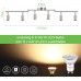 Unicozin LED Deckenleuchte 6 Flammig LED Deckenstrahler Schwenkbar Inkl. 6 x 3.5W GU10 LED Lampen 380LM Warmweiß LED Deckenspot LED Deckenlampe Matte Nickel - BGYVKMAV
