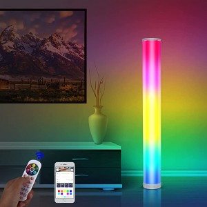 41" RGB DIY LED Stehlampe dimmbar mit Fernbedienung Bluetooth APP steuert die Musiksynchronisierung LED Eintauchen 16 Millionen Farbwechsel Regenbogen Dekor fü - BMHRAKEA