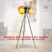 B.K.Licht Stehlampe vintage im Studio Design Stehleuchte aus Metall Retro Lampe in schwarz gold ohne Leuchtmittel - BABRAW3Q