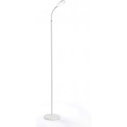 EASYmaxx LED-Standleuchte Daylight | 360°-drehbarer Lampenkopf kabellose Stehleuchte mit flexiblem Lampenhals | Touch-Sensor [weiß] - BJTRDHD2