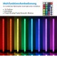EDISHINE Stehlampe Wohnzimmer LED Stehlampe Dimmbar mit Fernbedienung Kristallene Stehleuchte mit RGB Farbwechsler in Chrom 3000K Warmweiß Max.2688 Lumen CE&GS zertifiziert - BIWVY1EK