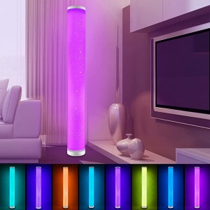 Farbwechselnde LED Stehlampe Dimmbar mit Fernbedienung für Wohnzimmer RGB-Stehlampen Star Sky Effektiv für Schlafzimmer 1 Stück-104CM-1 Multi-colored - BUIWHWVB