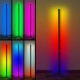 LED Stehlampe RGB Dimmbar mit Fernbedienung AveyLum Wohnzimmer Lampe Mehrfarbig Farbwechsel Moderne Stehleuchten Dimmbare Stehlampe mit Fernbedienung 18W Umgebungslicht Stehleuchten - BLNMFNWW
