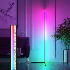 LED Stehlampe RGB Dimmbar mit Fernbedienung AveyLum Wohnzimmer Lampe Mehrfarbig Farbwechsel Moderne Stehleuchten Dimmbare Stehlampe mit Fernbedienung 18W Umgebungslicht Stehleuchten - BLNMFNWW