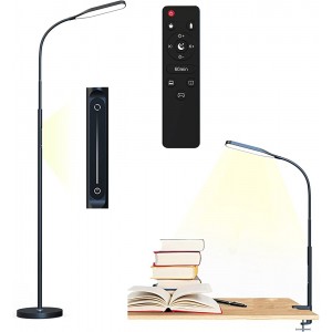 Stehlampe Dimmbar LED Stehlampe Wohnzimmer Stehleuchte mit 3 Verwendungen als schreibtischlampe stehlampe klemmbar architektenlampe - BPBNGH3H