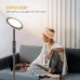 Stehlampe Led Dimmbar Deckenfluter 30W mit 4 Farbtemperaturen Fernbedienung &Touch Steuerung 1H Timer Stehleuchte für Wohnzimmer Schlafzimmer Büro Grau - BRNGTK5D