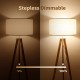 Tomons Stehlampe LED Dimmbar aus Holz Dreibein Skandinavischer Stil Moderne Standleuchte für Wohnzimmer Schlafzimmer Arbeitszimmer Hotel und Büro Weiß - BOFBSNM3