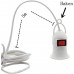 2 Pack Lampenfassung E27 mit Kabel 5m und Schalter und Haken Weiß - BDBMSJHM