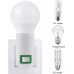 2 Stück E27 Lampenfassung ohne Kabel AC 230V E27 Lampe Fassung aus Umweltfreundlichem Flammhemmendem PBT mit Schalter EU-Stecker 180° drehbar für Küchenlampe Garagenlampe | VDE und CE-Zertifizierung - BBDYAH2Q