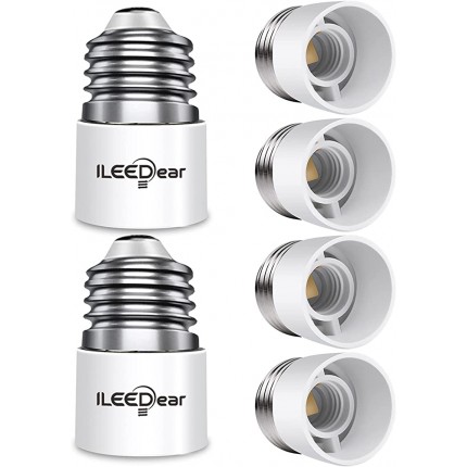6 Stück E27 auf E14 Adapter Konverter lampenfassung e27 e27 fassung Hochtemperaturbeständiger Lampensockel für LED-Lampen - BEOREWW1