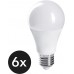 CROWN LED Tageslicht Glühbirne Vollspektrum Simuliertes Tageslicht Dimmbar E27 Fassung 11W Ersetzt 40W Birne 230V DL01 ca. 10.000 LUX bei 0,1 Meter Abstand 6x - BDCHZ6WK