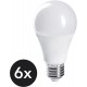CROWN LED Tageslicht Glühbirne Vollspektrum Simuliertes Tageslicht Dimmbar E27 Fassung 11W Ersetzt 40W Birne 230V DL01 ca. 10.000 LUX bei 0,1 Meter Abstand 6x - BDCHZ6WK