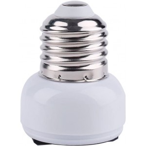 E27-Lampenfassung Lampensockel-Adapter – wandelt E27 Sockel in die Steckdose um die in einen gewöhnlichen 2-poligen Stecker gesteckt werden kann 1 Stück - BKRTTQ69