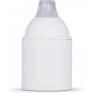 Glattmantel Lampenfassung E27 aus Thermoplast creme-weiß mit Zugentlastung 1x Stück - BFOLMKB5