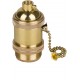 HJXDtech Vintage Lampenfassung E27 mit Pull Kette Schalter für DIY Edison Pendelleuchte Hängelampe Halter Zubehör - BNZNEDB6