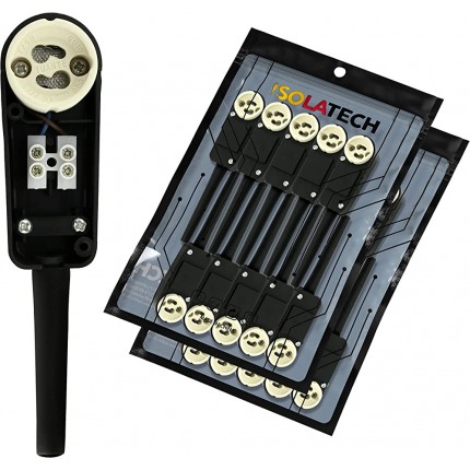 ISOLATECH GU10 Fassung Sockel mit Anschlusskasten VDE CE RoHS zum Einbau von Halogen- und LED-Einbaustrahler 20 Stück - BDXRLNKK