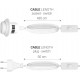 kwmobile E27 Lampenfassung mit Schalter E27 Fassung Weiß mit 5m Netzkabel Schraubring Schalter Lampenaufhängung Pendelleuchte Hängeleuchte - BFUXKAJD
