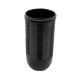 SET E14 Fassung schwarz Gewindemantel + 2x Schraubring Rastkappe mit Gewinde M10x1 Thermoplast Schraubfassung für Glühlampe und LED - BOSJS1VK