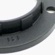 SET E14 Fassung schwarz Gewindemantel + 2x Schraubring Rastkappe mit Gewinde M10x1 Thermoplast Schraubfassung für Glühlampe und LED - BOSJS1VK