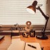 B.K.Licht LED Schreibtischlampe Tischlampe mit Gelenkarm aus Metall Leselampe mit E14 Fassung exkl. Leuchtmittel - BUXYTJVW