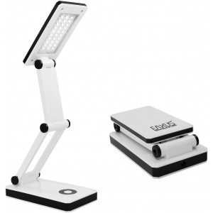 Eaxus® USB LED Schreibtischlampe Aufklappbar Edles Design LED Tischlampe Dimmbar Weiß - BVXTO6QJ