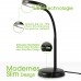 Lumare LED Schreibtischlampe 6W | Kunststoff | schwenkbare Leselampe für Büro oder Zuhause | UltraSlim Tischleuchte mit 500lm besonders Augenschonend | Soft Touch | Schwarz - BFEAQVWM