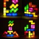MorNon DIY Tetris Lampe Stapelbare LED Puzzle Nachtlicht Tischleuchte Stimmungslicht Tetrislampe Leuchte Bausteine Weihnachtsdekoration ABS und Metallrahmen Design EU Stecker - BFFND5NA