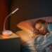 WILIT LED Schreibtischlampe Kinder Nachttischlampe Touch Dimmbar mit Tageslicht und Farbwechsel für Kinderzimmer Elegante Tischlampe Mädchen Jungen mit Schwanenhals und 3 Helligkeitsstufen Weiß - BEGVLW34
