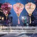 BESPORTBLE Vietnamesische Seide Lampion Ballon Vintage Laterne orientalische Seide Lampe chinesische Lampenschirm für Hochzeit Geburtstag Innen Garten Halloween Weihnachten Deko - BBYKDK24