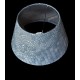 Designer Lampenschirm Grau Kaiman Optik Leder Imitat rund konische Form Ø 25 bis 40cm Grau 20*30*18cm - BHDAN5HN