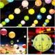 Encham 8X Papierlaterne bunte Papier Lampions bunte mit 8 Stück warmweiß LED-Ballons Lichter Laterne Papier Lampenschirm für Hochzeit Party Geburtstage Dekoration - BQFFAJ8E