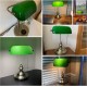 FIRVRE Grün 22.5cm Lampenschirm-Ersatzglas Lampenglas für Banker Lampe Tischlampenschirm für Schreibtischlampe - BKJTX1MK
