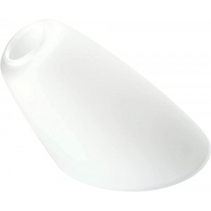 Glas Lampenschirm Ersatzglas weiß E14 Lochmaß Fassung ø 30mm abgeschrägt Schutenglas Leuchtenglas - BSPNF3D1