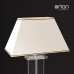 Hochwertiger Lampenschirm Stoffschirm creme mit Goldkante rechteckig - BFRRZKMW