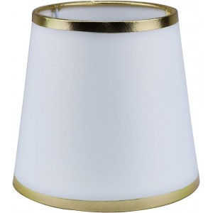Lampenschirme Stoff Konische Lampenschrim E14 E27 Ersatzschirm für Tischlampe Nachttischlampe Wandlampe Stehlampe,Ø6" 16cm,Gold Brim - BPLCH22V