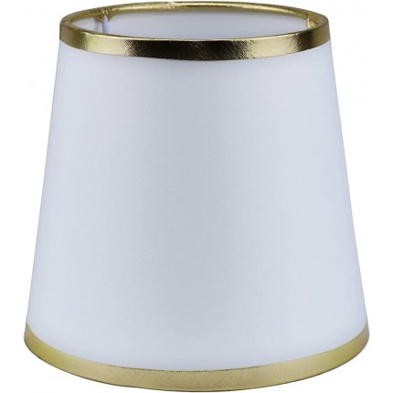 Lampenschirme Stoff Konische Lampenschrim E14 E27 Ersatzschirm für Tischlampe Nachttischlampe Wandlampe Stehlampe,Ø6" 16cm,Gold Brim - BPLCH22V