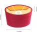 Luxshiny Ovaler Lampenschirm Clip auf Birnenfass- Lichtabdeckung E27 Dekorativer Kronleuchter- Schutztisch- Licht- Shell- Abdeckung für Tabellenwand- Stehlampe Rot - BSHTIDNB