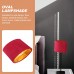 Luxshiny Ovaler Lampenschirm Clip auf Birnenfass- Lichtabdeckung E27 Dekorativer Kronleuchter- Schutztisch- Licht- Shell- Abdeckung für Tabellenwand- Stehlampe Rot - BSHTIDNB