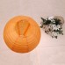 Papier laterne zum Aufhängen Lampenschirm aus Papier rund für Hochzeit Geburtstag Geburtstag Party Taufe Orange 20 cm - BVNGJ95B