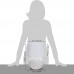 BRUBAKER 2er Set Tisch- oder Nachttischlampen Weiß Keramikfüße in zweifarbigem mattem Finish 38 cm Höhe Weiß grau - BLQLU9VW