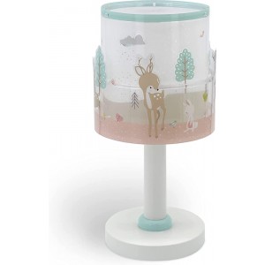 Dalber Kinder Tischlampe Nachttischlampe Loving Deer Reh Tiere Rosa - BOWNSN87