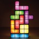 GOODS+GADGETS Tetris Lampe Stapelbare LED Tischleuchte Stimmungslicht Retro Tetrislampe Leuchte Bausteine - BVAHLB2A