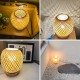 GUANSHAN Bambus Weben Laterne Tischlampe Nachttischlampe Japanischen Stil Kleines Nachtlicht Dekorativer Licht Tischbeleuchtung Bambus Weben Schreibtisch Lampenschirm für Schlafzimmer - BUJSA4E7