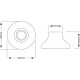 ledscom.de Tischlampe TIX Schalter Porzellan weiß 1 x E27 max. 300W - BTASGA3N