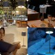 Metall LED Akku-Tischlampe Akkubetrieben mit Touch-Schalter für Innen und Außenbereich 8 Farben verfügbar und wasserdicht IP54 für Schlafzimmer Lesen Arbeit Bar Restaurant Dunkelgrau - BLCYLK14