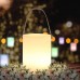 Outdoor Tischlampe mit Fernbedienung Warmweiß 8 Farben Dimmbar Outdoor Lampe Wasserdicht Ideales Dekor für Ihr Haus und Garten ostern dekoration RUNDEN - BONDG65A